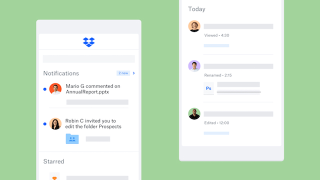 Dropbox, tutte le novità dell'app mobile