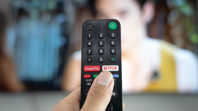 Streaming video Netflix telecomando