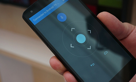 L'interfaccia di controllo con smartphone Android