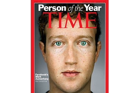 Copertina del Time dedicate a Mark Zuckerberg, personaggio dell'anno