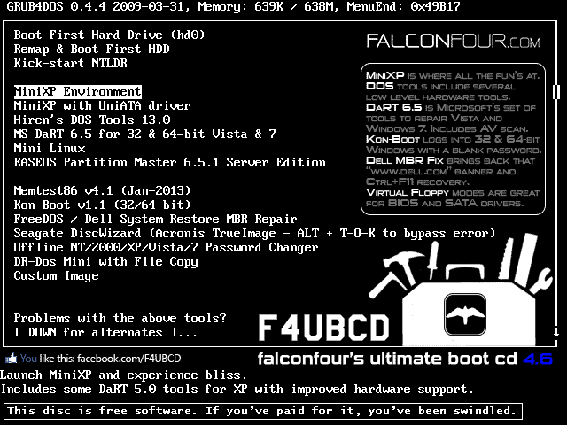 FalcoFour's Ultimate BootCD