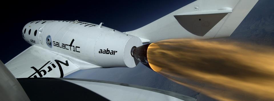 Un'immagine del primo volo della spaceShip 2 di Virgin Galactic