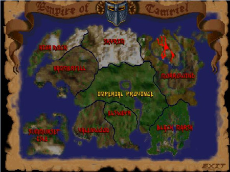 La mappa di Tamriel