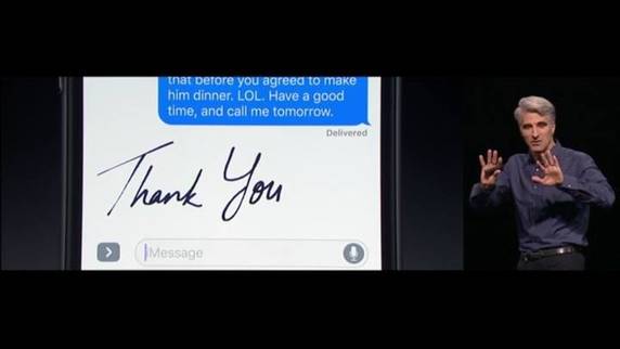 Con la nuova versione iMessage si potranno scrivere messaggi a mano