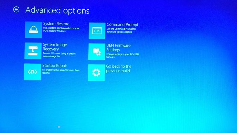 Opzioni avantaze Windows 10