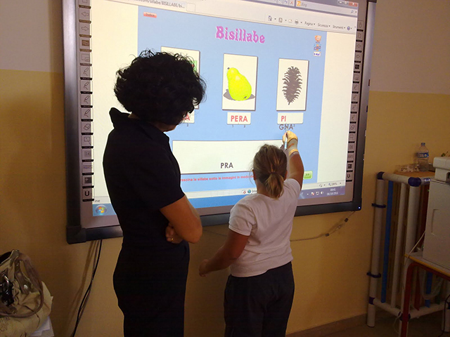 Lavagna interattiva multimediale e bambini