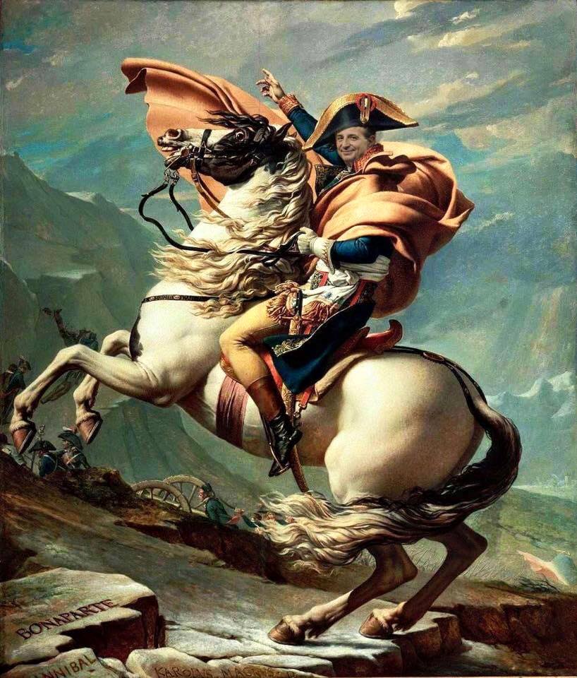 Magalli in versione Napoleone