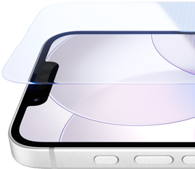 Un iPhone 17e bianco con Ceramic Shield 2 mostrato di fronte e di lato con tasto Azione e tasti del volume