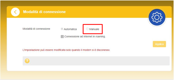 Impostazioni Apn