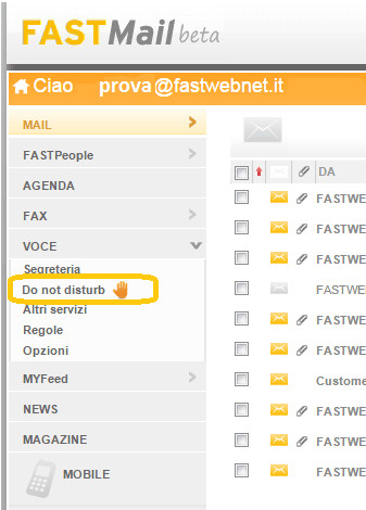 Myfastweb Do Not Disturb