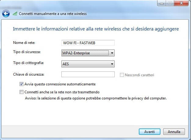 wow fi fastweb scaricare