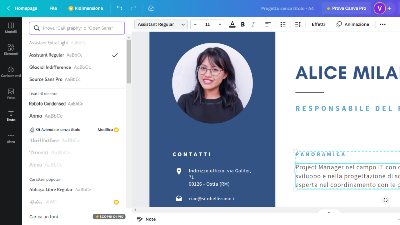 Scegli tra centinaia di combinazioni di caratteri Scegli tra centinaia di combinazioni di caratteri