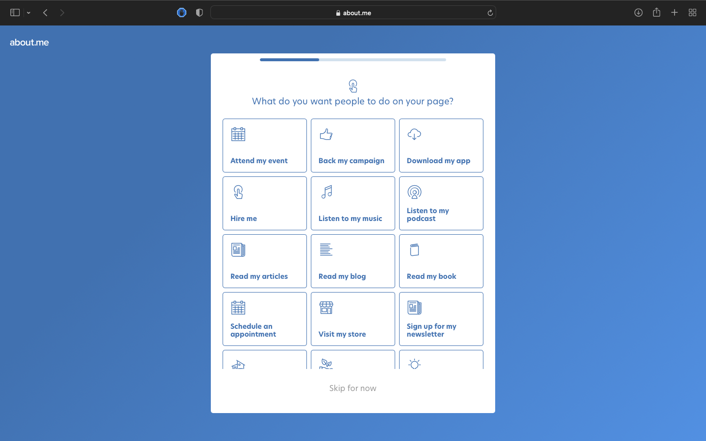 Come creare un sito web con About Me: operazioni preliminari Come creare un sito web con About Me: operazioni preliminari