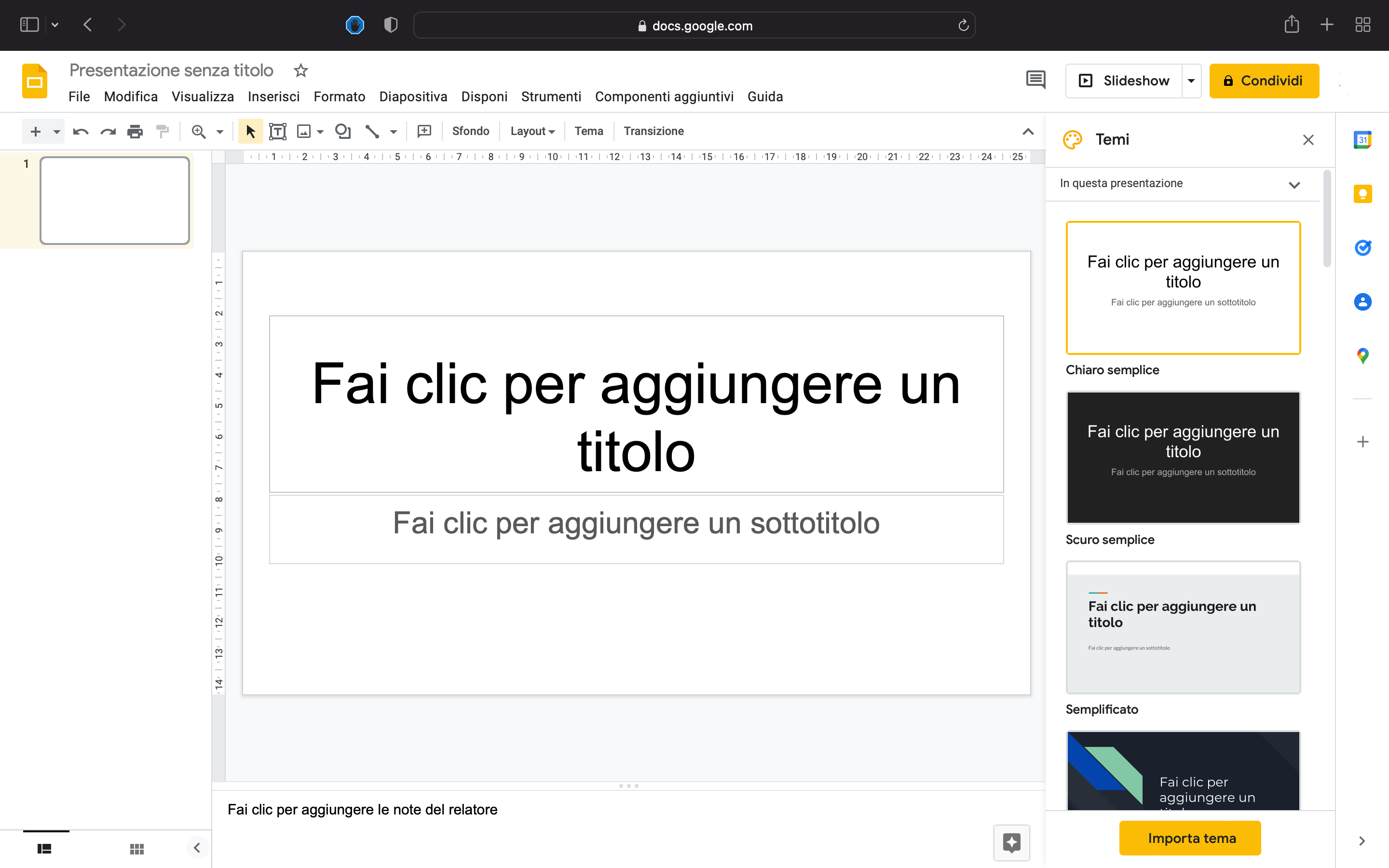Come fare presentazioni con Google Slides