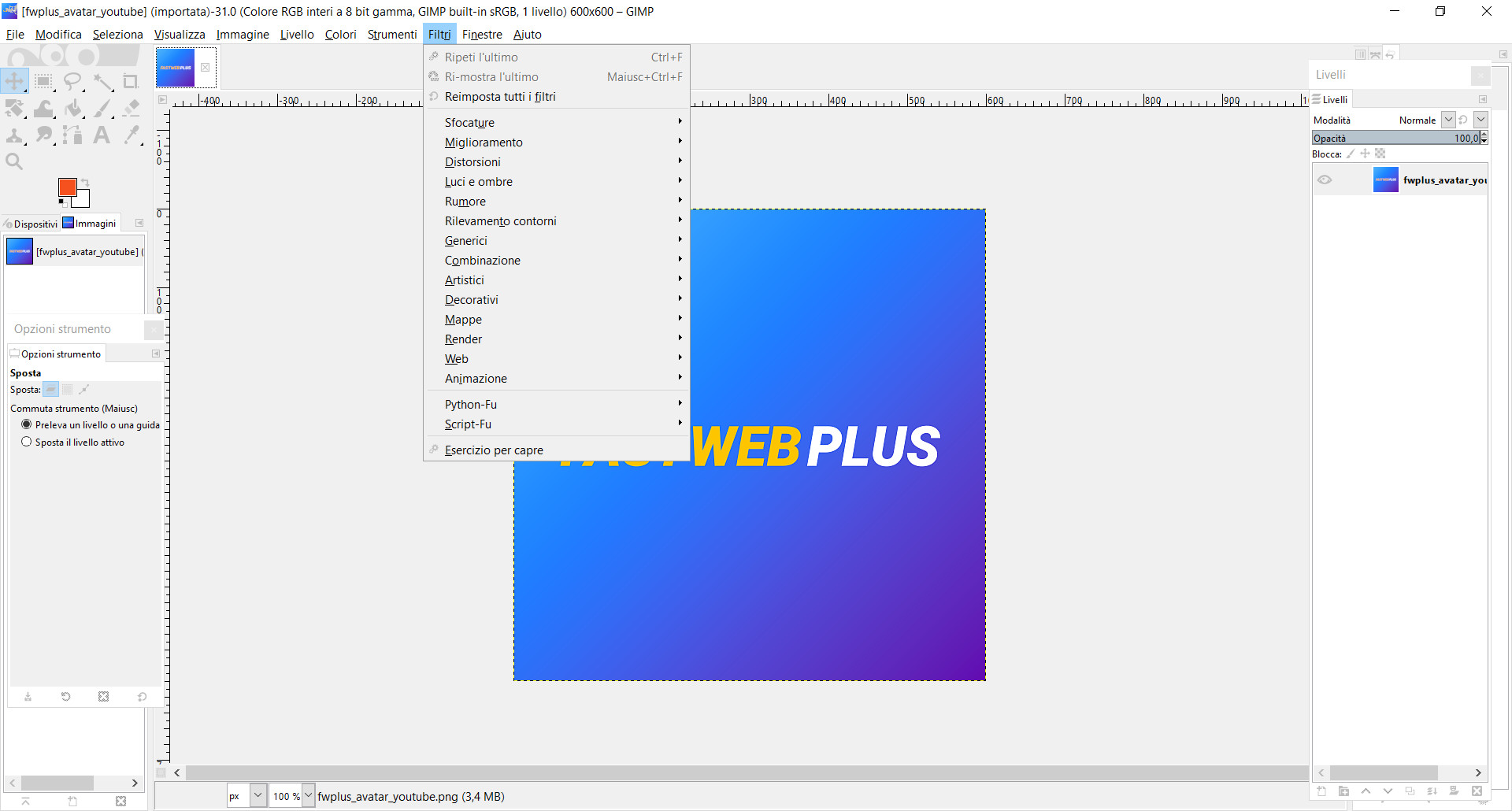 Gimp strumenti per fotomontaggio