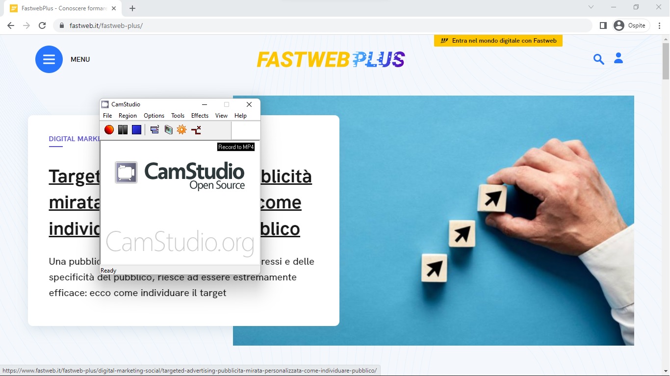 Homepage di CamStudio