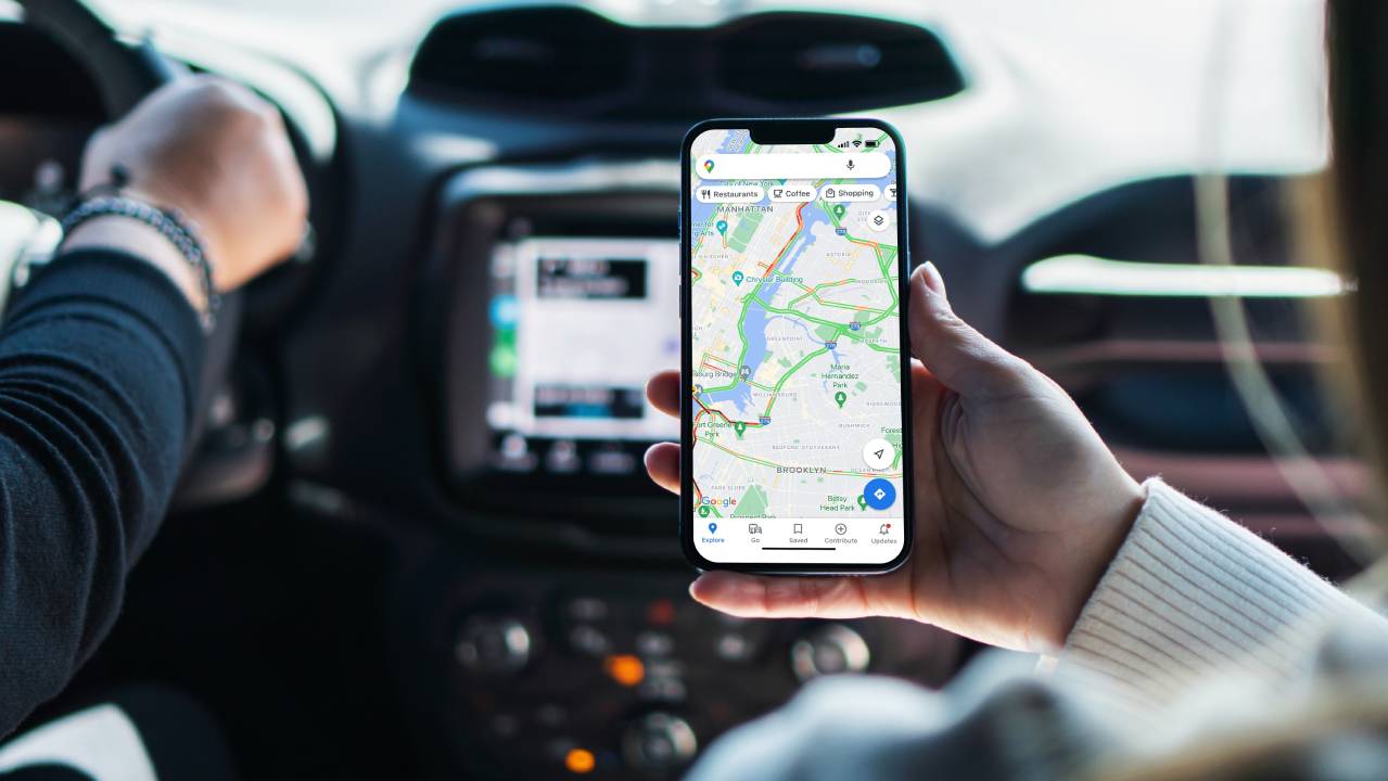 Percorso Google Maps su schermata iniziale Percorso Google Maps su schermata iniziale