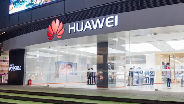 L'ingresso di un negozio Huawei