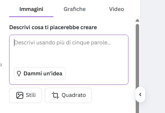 Contenuti magigi di Canva AI