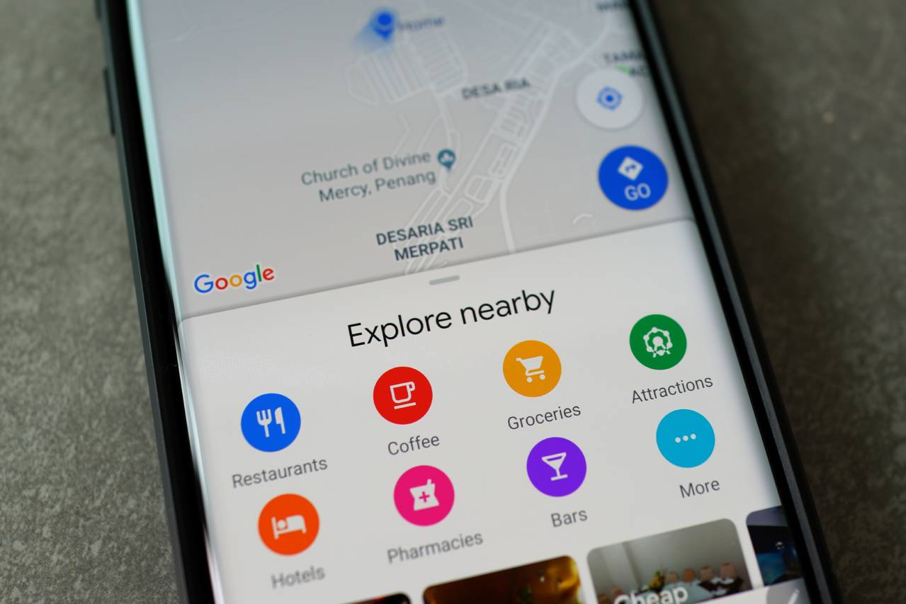 Funzione Esplora vicinanze su Google Maps Funzione Esplora vicinanze su Google Maps