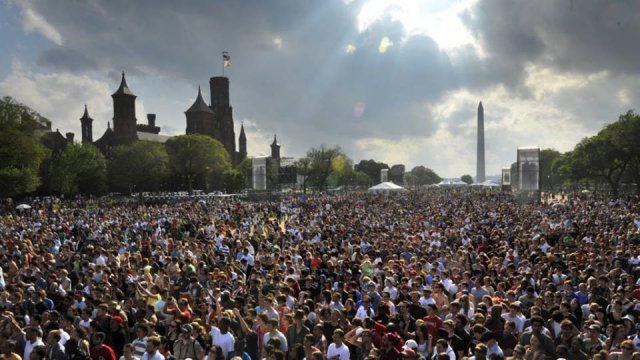 Un momento dell'Earth Day 2016 a Washington