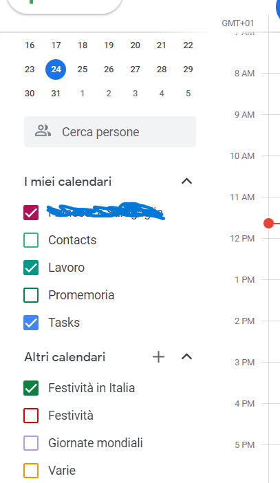 Personalizzare il calendario Personalizzare il calendario