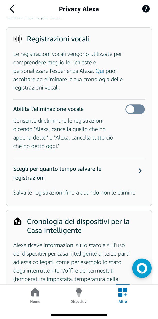 Registrazioni vocali alexa Registrazioni vocali alexa