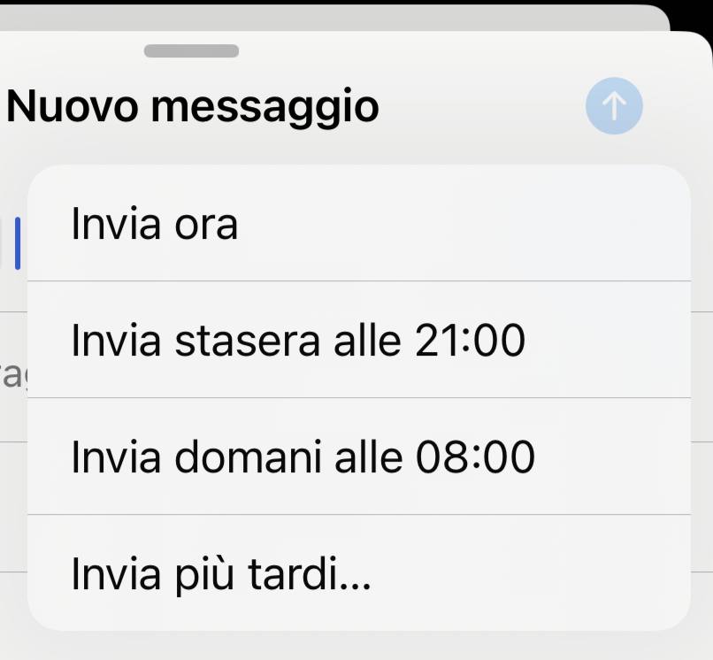 Invio posticipato email da iphone