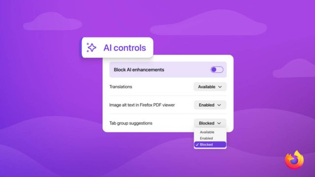 controlli ai la dashboard di firefox