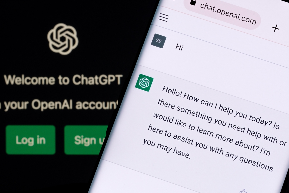 Chat GPT su smartphone Chat GPT su smartphone