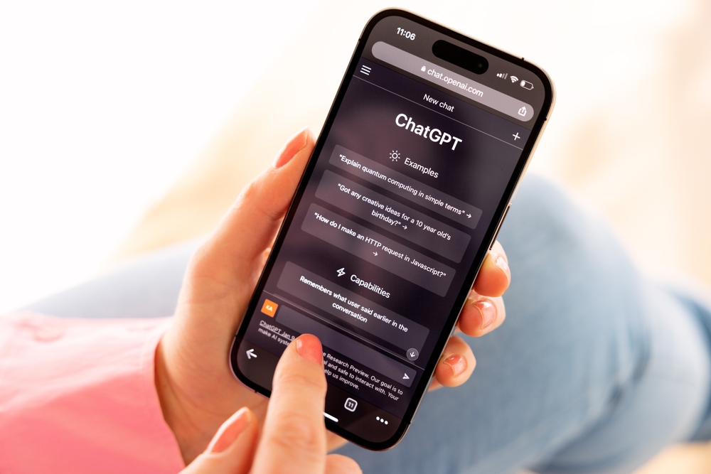 Chat GPT su smartphone