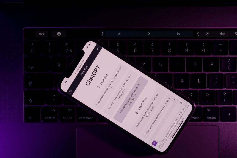 Schermata chatgpt su iphone
