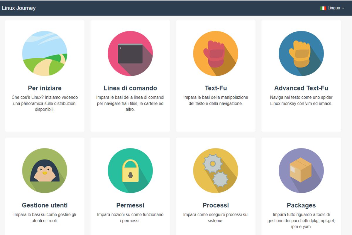 Imparare Linux su Linux Journey Imparare Linux su Linux Journey