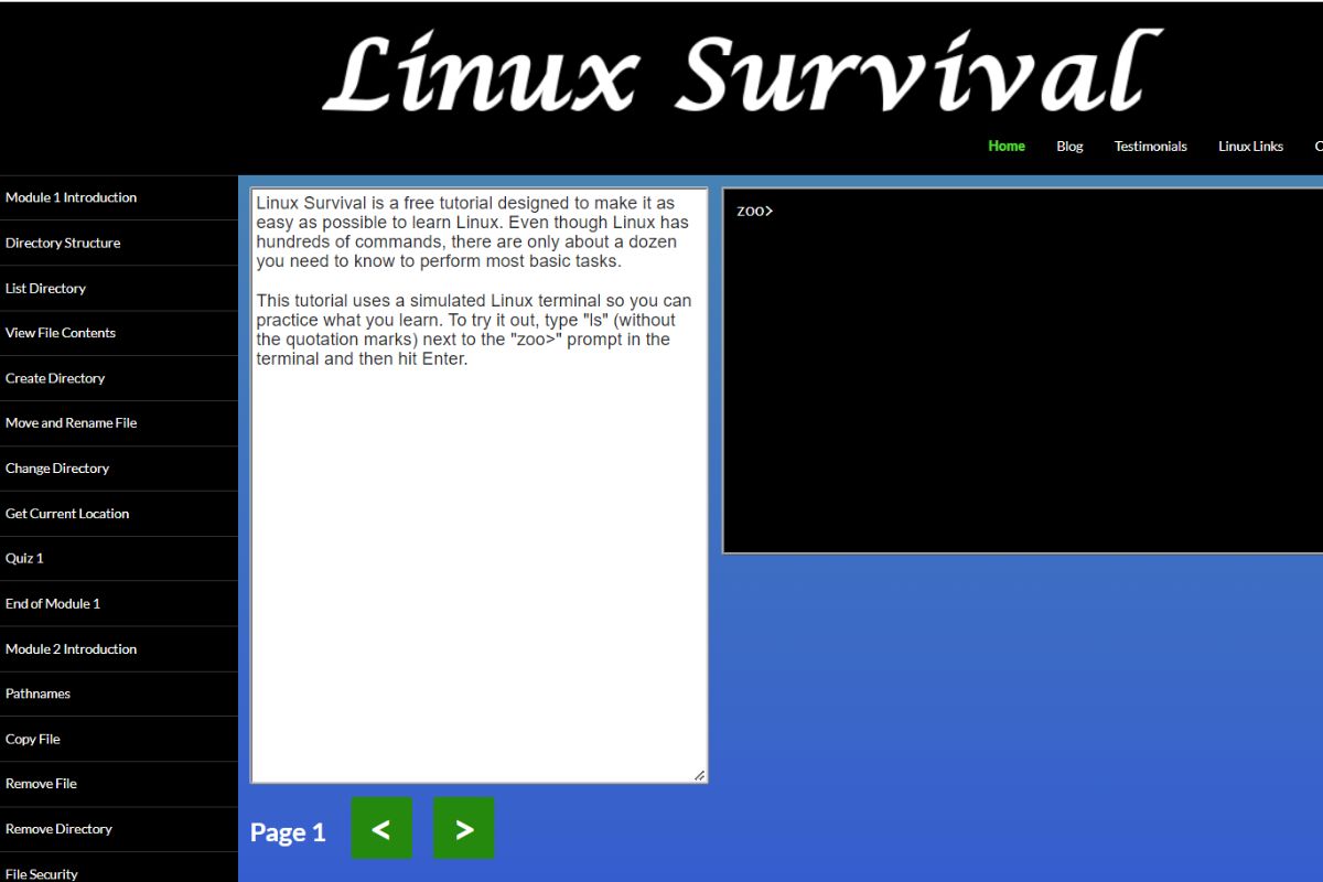 Linux Survival