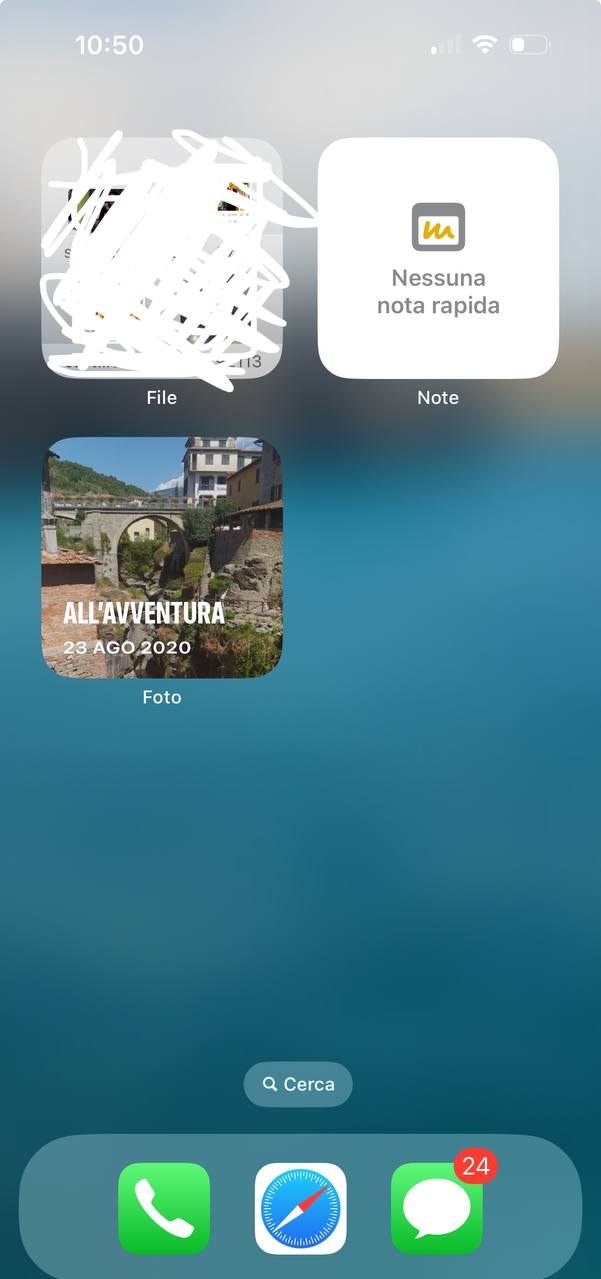 Widget su iphone Widget su iphone
