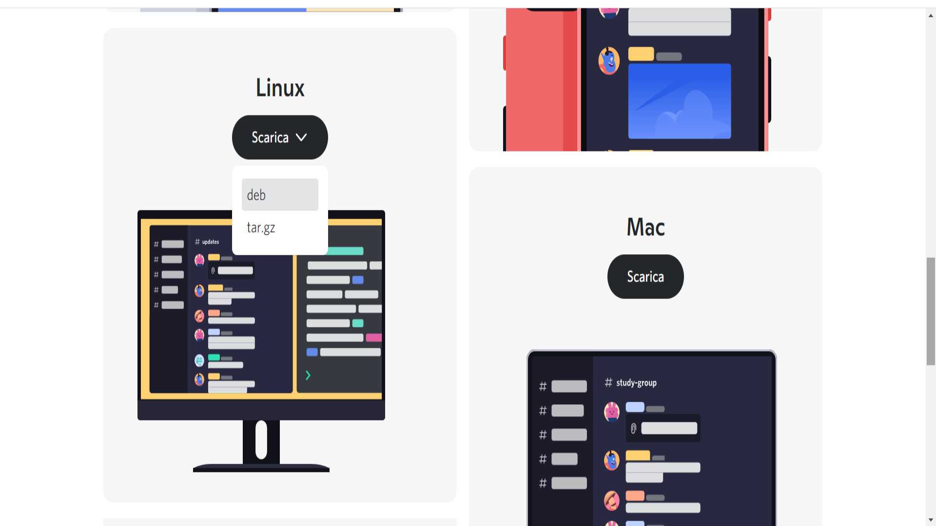 Scaricare Discord su Linux Scaricare Discord su Linux