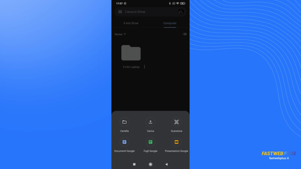 Ricerca su Google Drive da smartphone