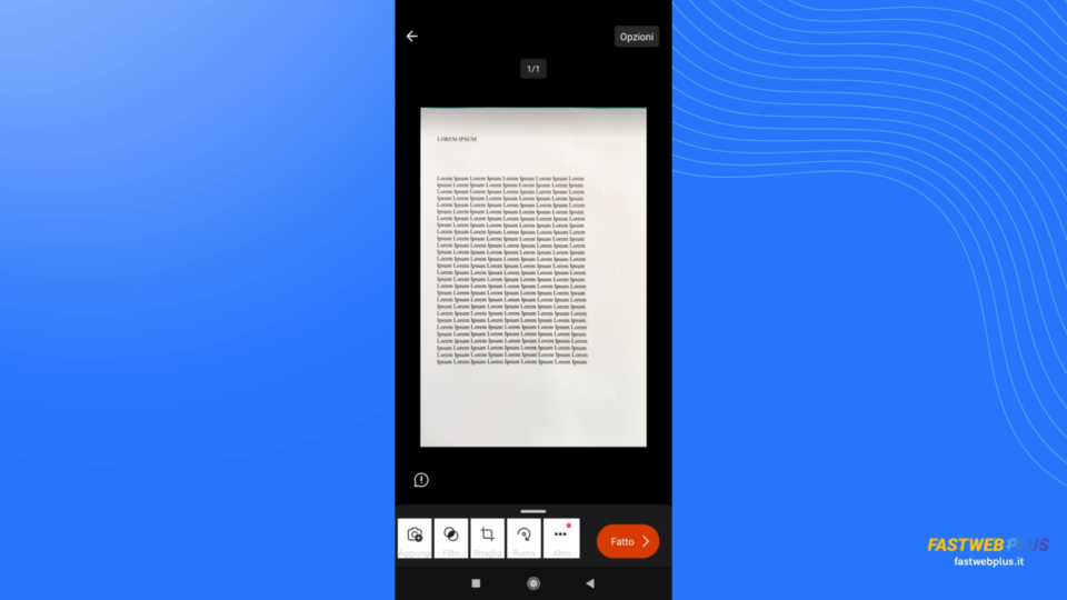 Foto a documento da smartphone Foto a documento da smartphone