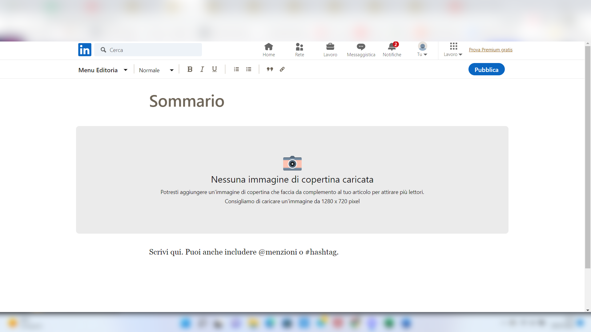 Schermata LinkedIn Pulse Schermata LinkedIn Pulse
