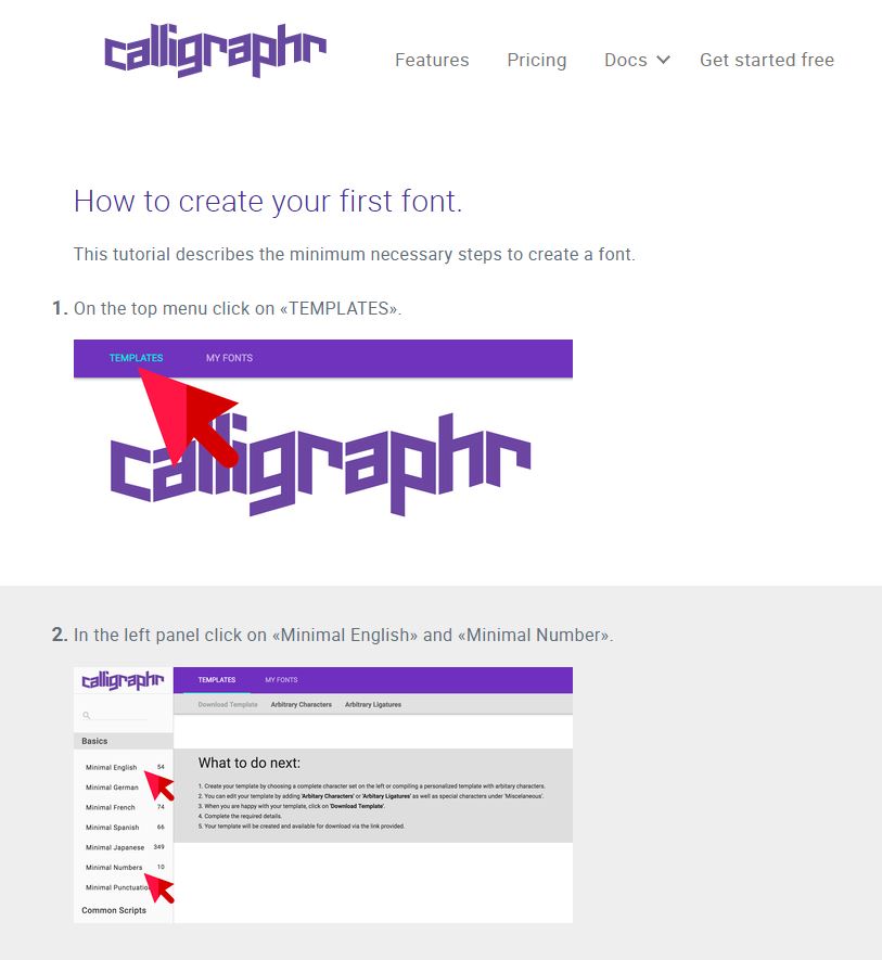 Creazione del proprio font