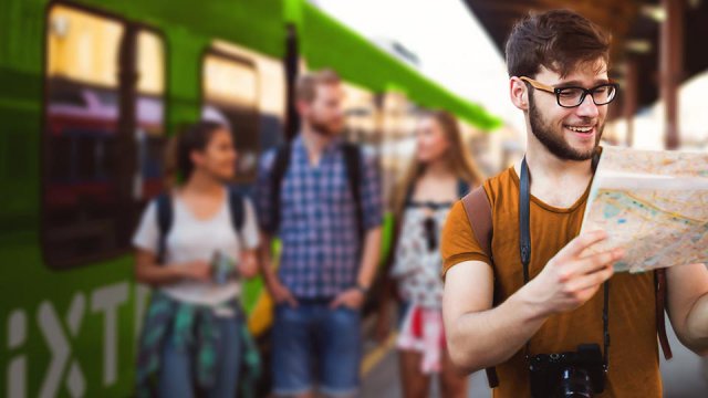 Un treno FlixTrain fermo in stazione