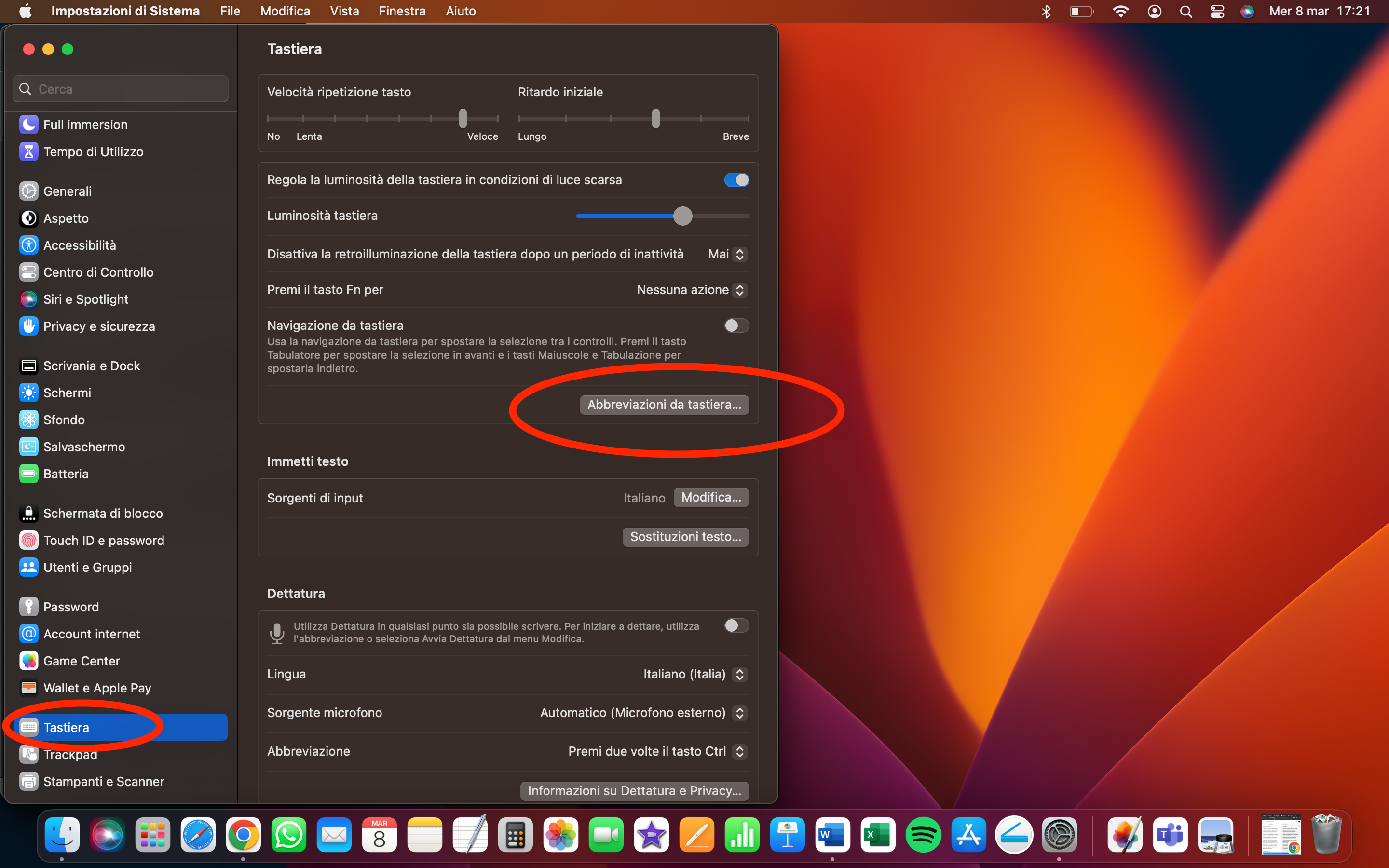 Spotlight e scorciatoie da tastiera Spotlight e scorciatoie da tastiera