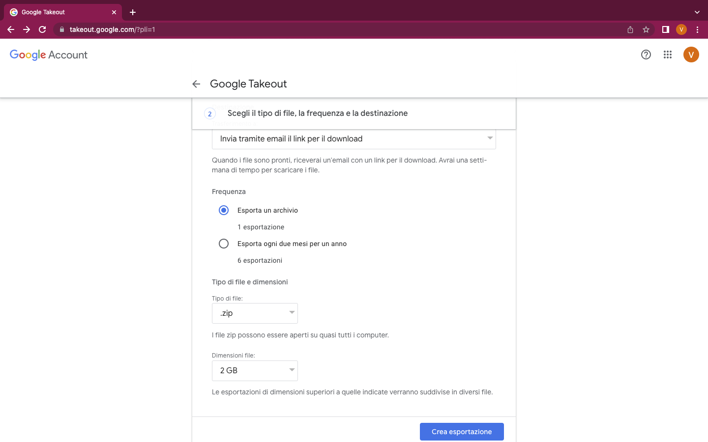 Google Account Takeout