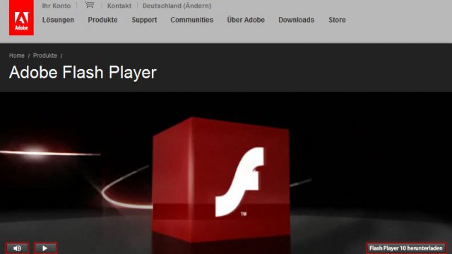 I video su YouTube vengono visualizzati con Adobe Flash Player