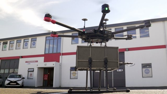 Il drone utilizzato per la consegna