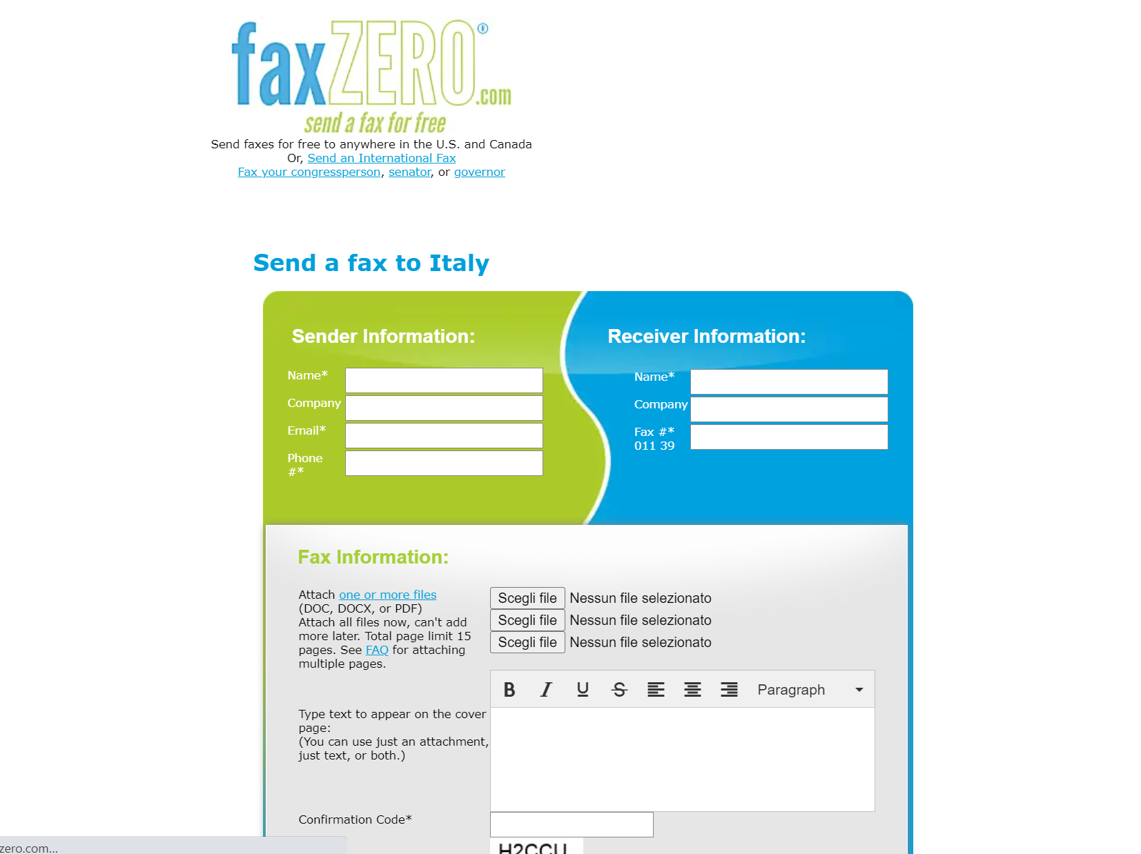 Fax-zero-schermata-homepage Fax-zero-schermata-homepage