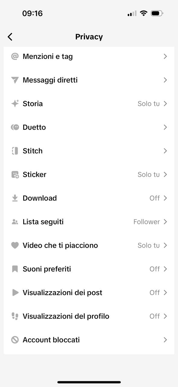 TikTok privacy