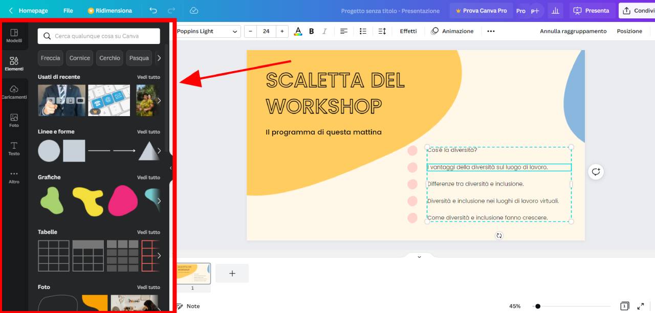 Set di elementi grafici, font e integrazione social Set di elementi grafici, font e integrazione social