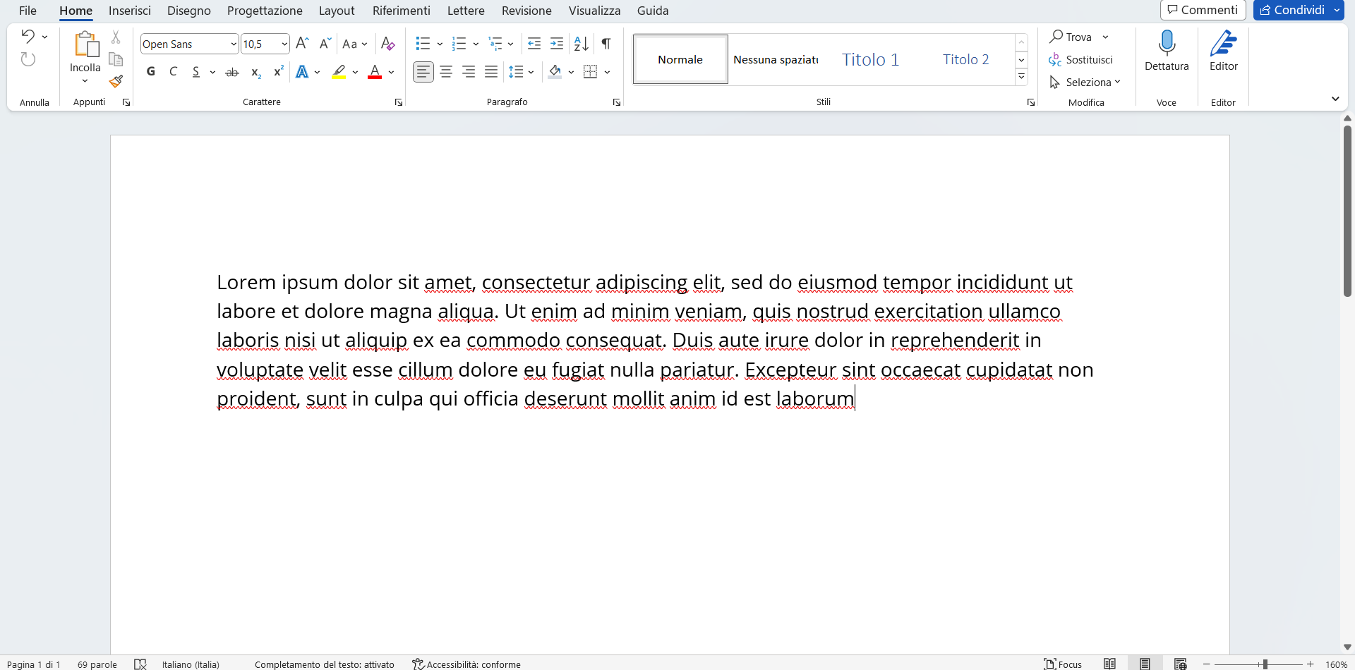 Formattare testo word Formattare testo word