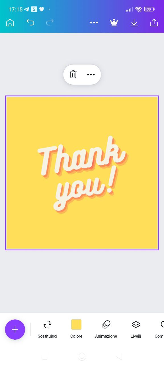Canva da app, post Instagram